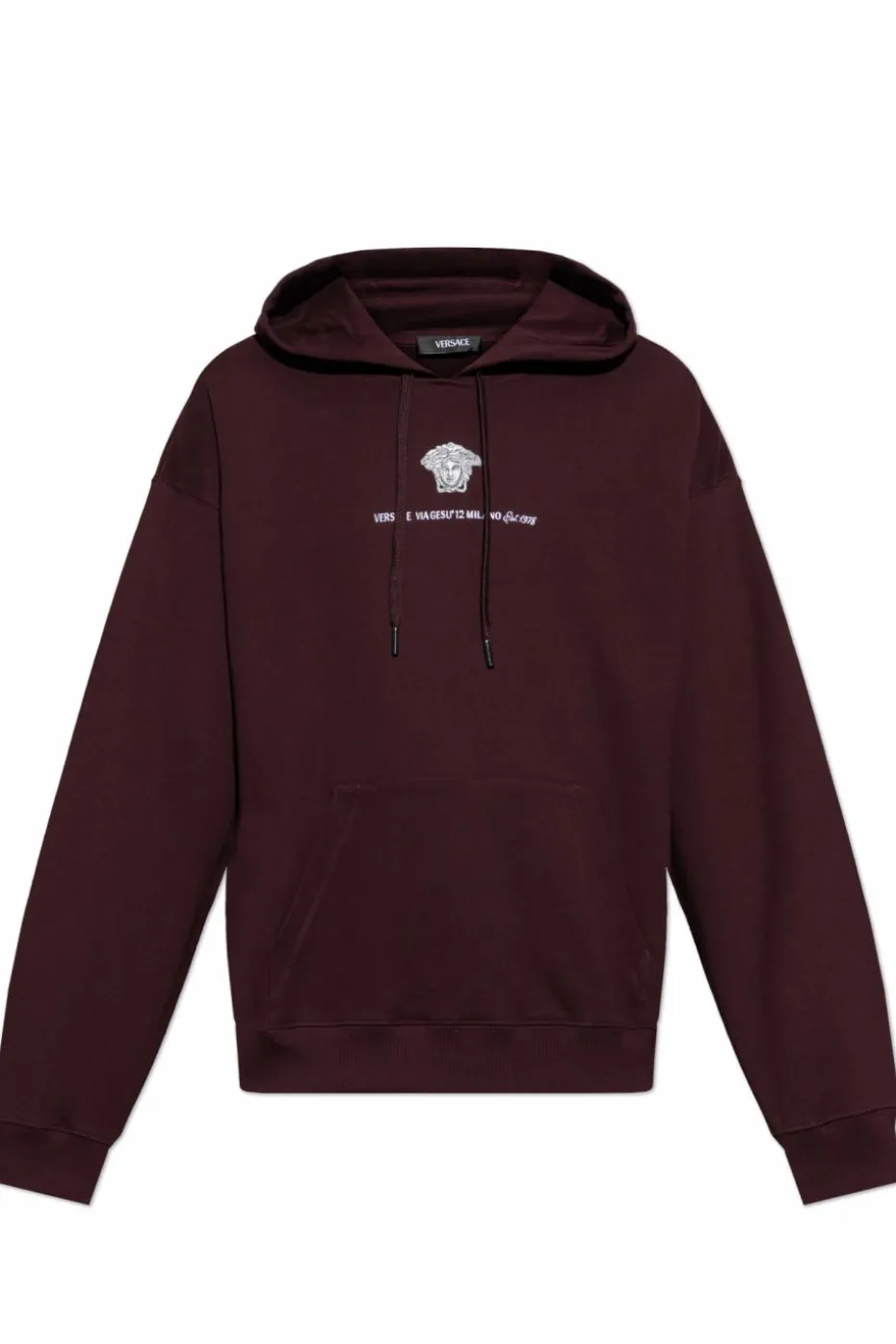 Versace BURGUNDY Sweatshirt with logo