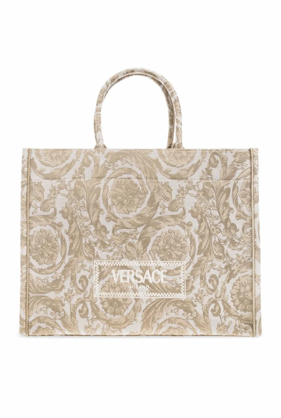 Versace cream ‘Athena Large’ shopper bag