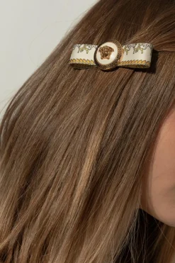 Versace cream Hair clip