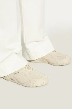 Versace cream Suede sports shoes