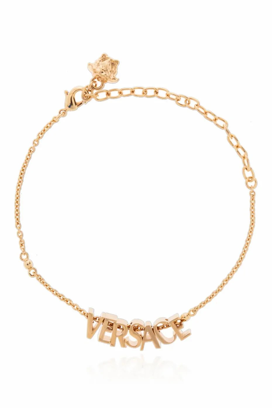Versace GOLD Brass bracelet with logo