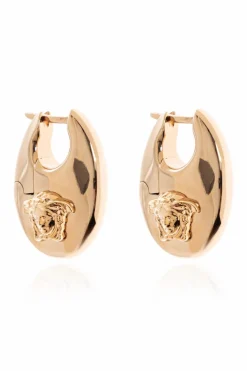 Versace GOLD Earrings with logo