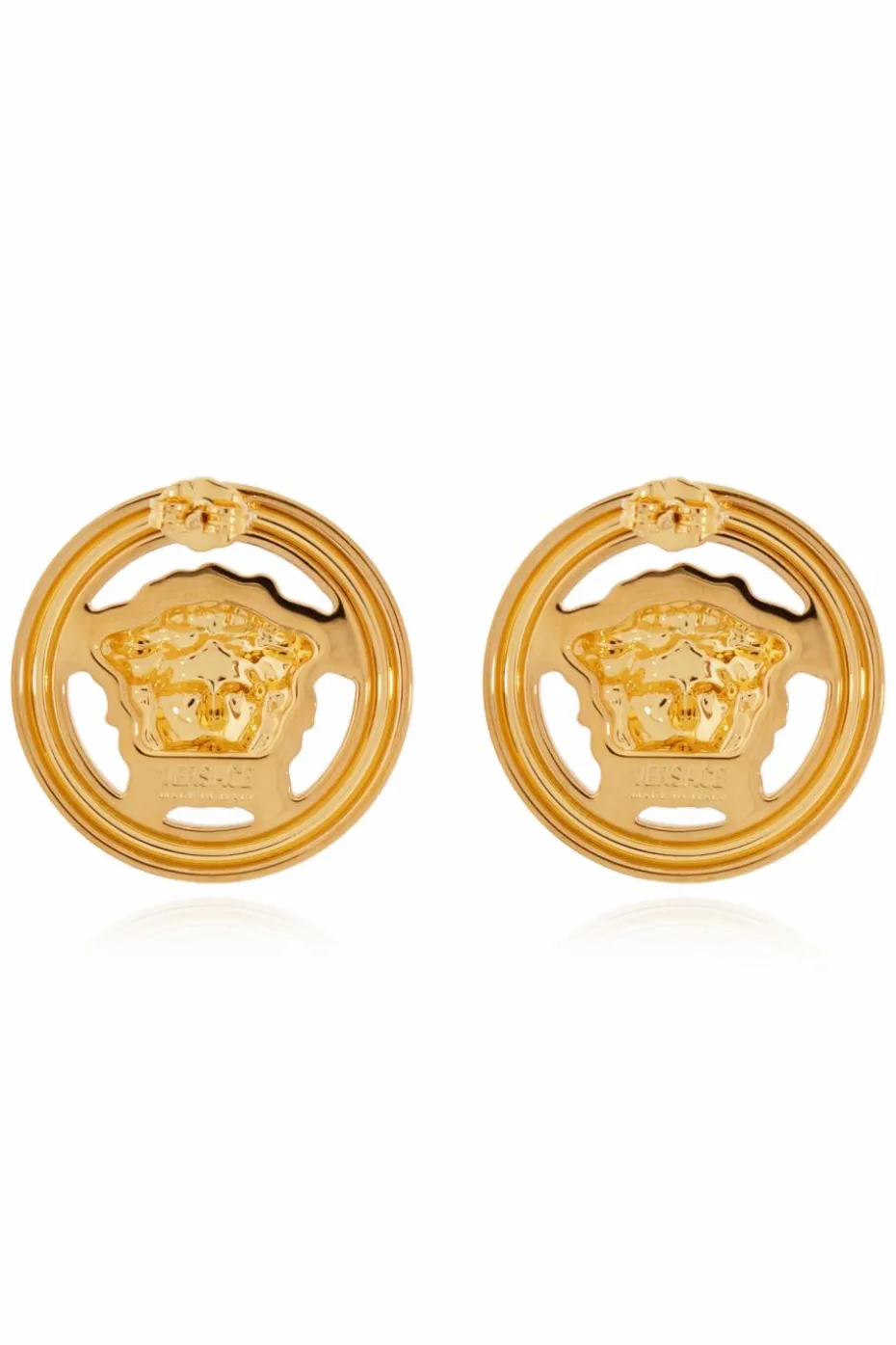 Versace GOLD Earrings with logo