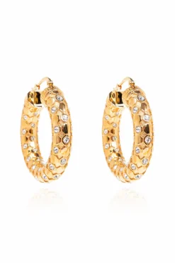 Versace GOLD Earrings with shimmering crystals
