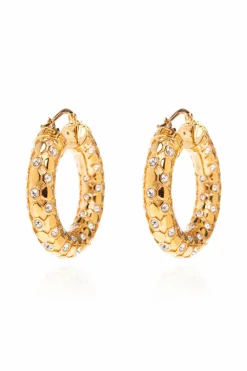 Versace GOLD Earrings with shimmering crystals