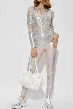 Versace GOLD Leggings with La Coupe des Dieux print