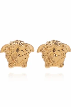 Versace GOLD Medusa face earrings