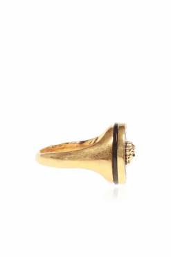 Versace GOLD Medusa head ring