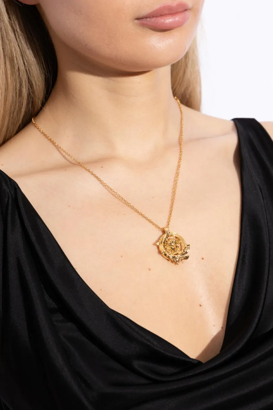 Versace GOLD Necklace with Medusa Head