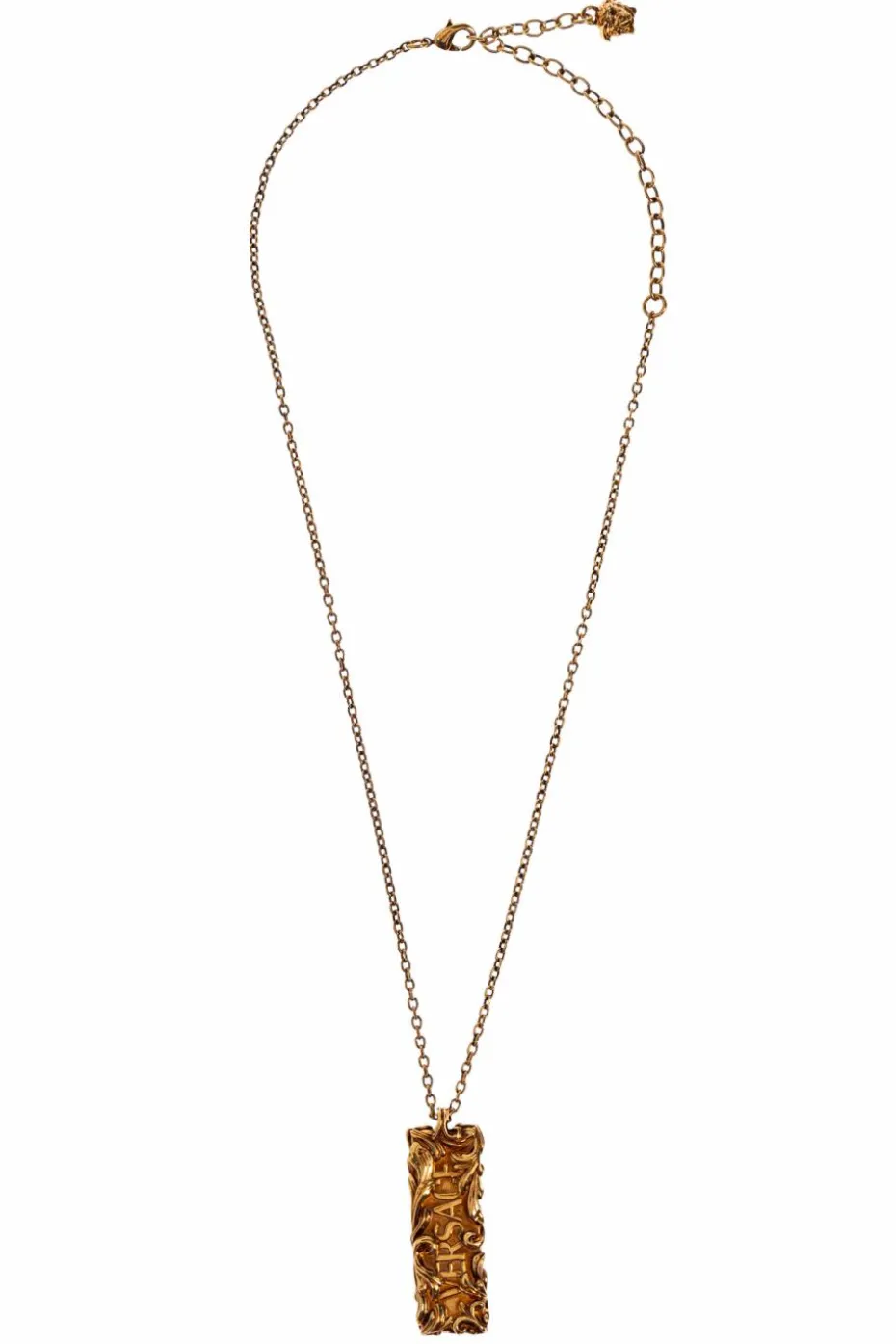 Versace GOLD Necklace with a pendant with logo