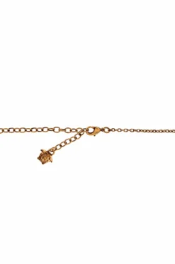 Versace GOLD Necklace with a pendant with logo