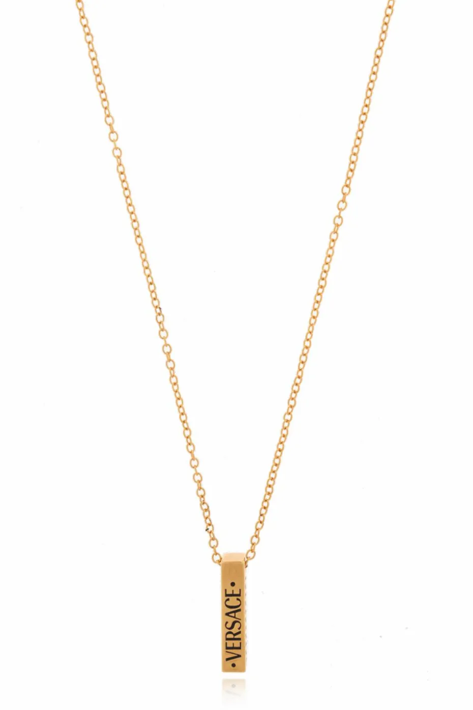 Versace GOLD Necklace with a pendant with logo