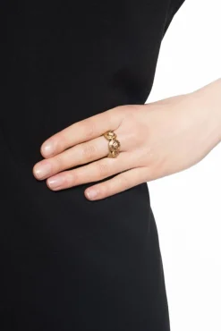 Versace GOLD Patterned ring