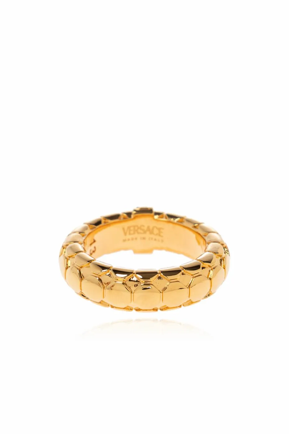 Versace GOLD Ring with characteristic Greek pattern