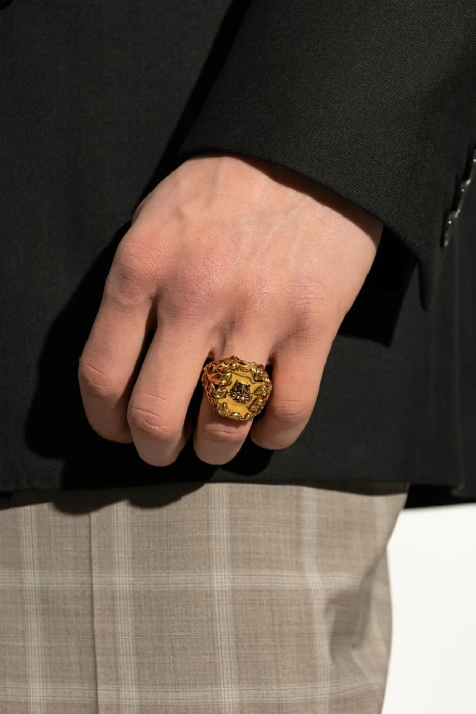 Versace GOLD Ring with Medusa head motif