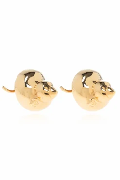 Versace GOLD Shell-themed clip-on earrings
