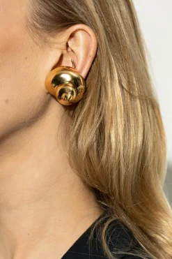 Versace GOLD Shell-themed clip-on earrings