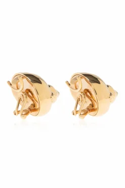 Versace GOLD Shell-themed clip-on earrings