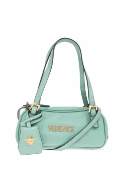 Versace GREEN Shoulder bag `Tag Bowling Mini`