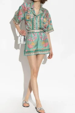 Versace GREEN Silk shirt