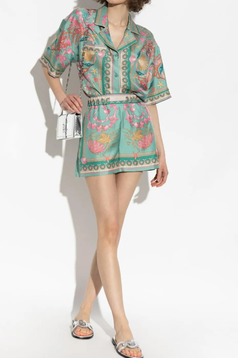 Versace GREEN Silk shirt