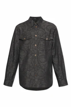 Versace GREY Jacquard shirt