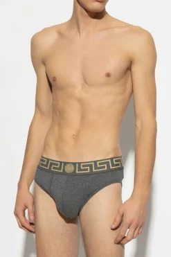 Versace GREY Logo briefs