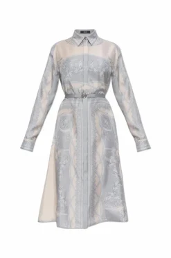 Versace GREY Silk dress