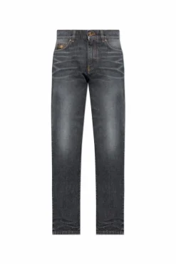 Versace GREY Straight-leg jeans