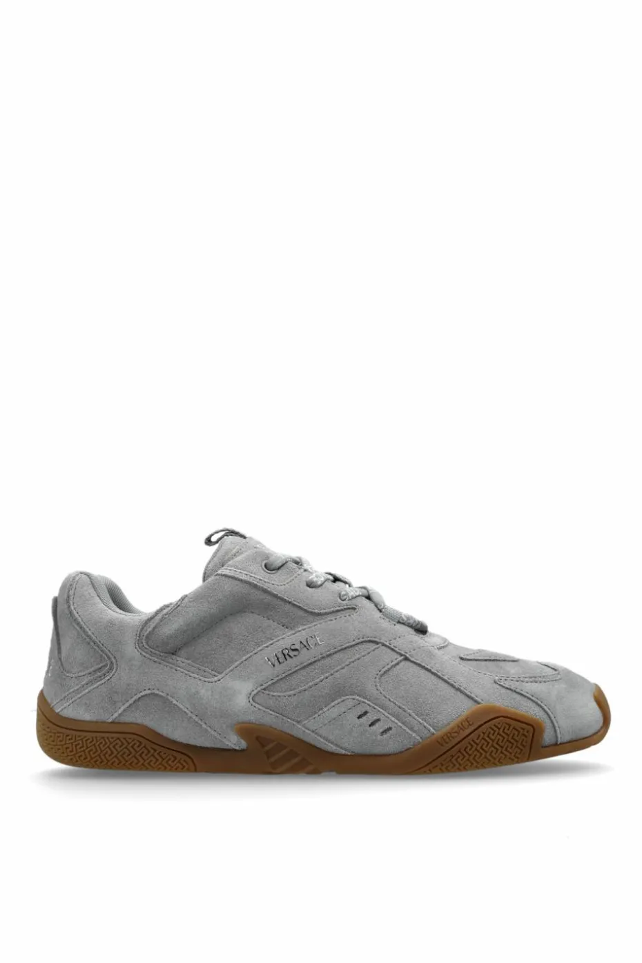 Versace GREY Suede sports shoes