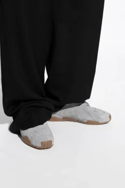Versace GREY Suede sports shoes