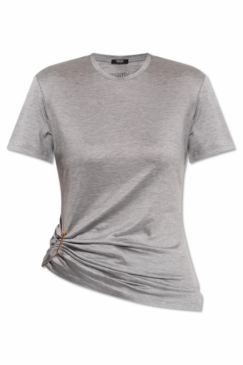 Versace GREY Top with decorative safety pin