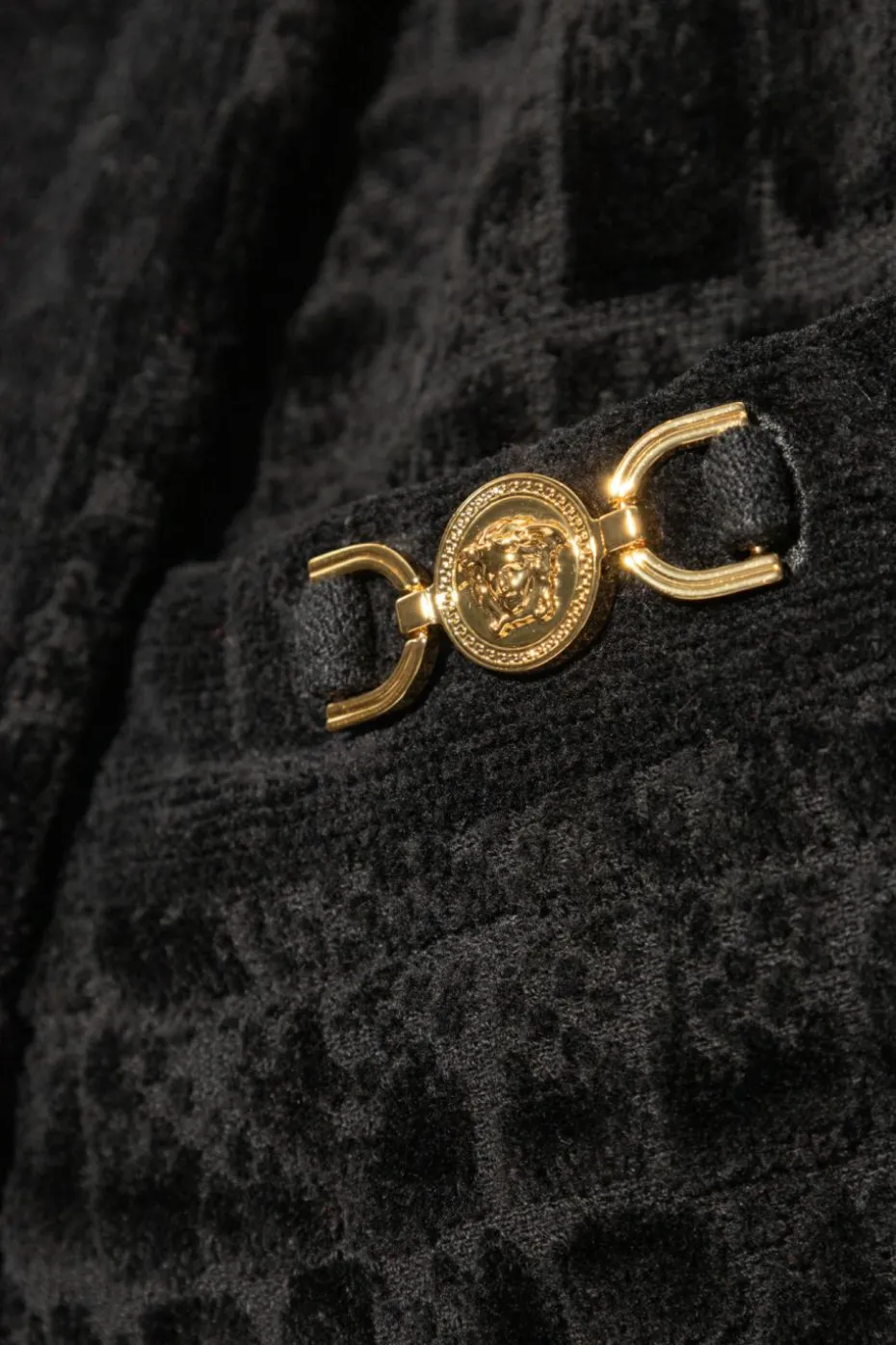 Versace Home BLACK Bathrobe with logo