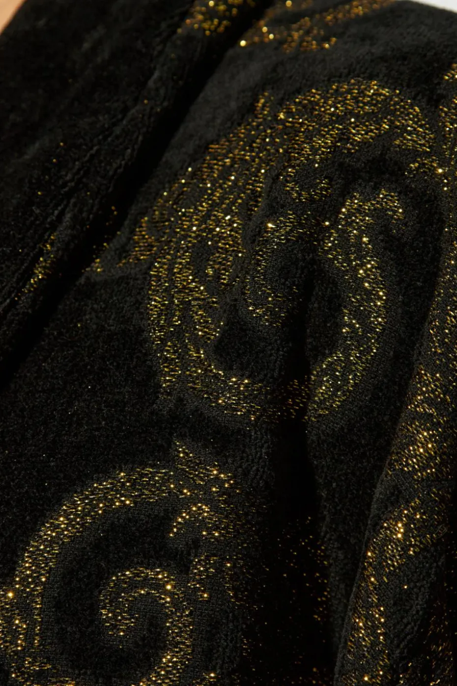Versace Home BLACK Bathrobe with logo