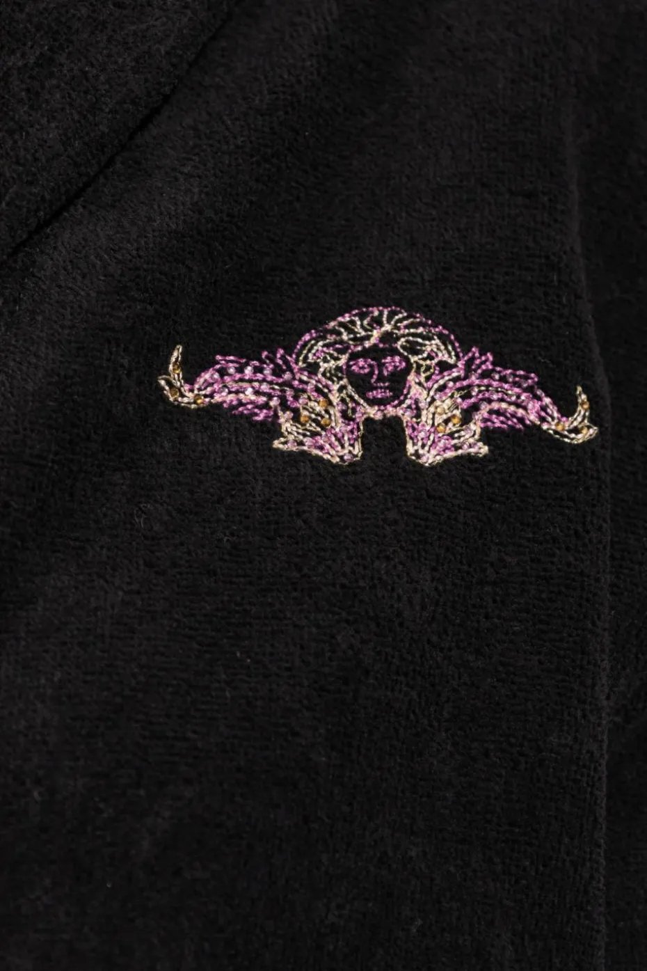 Versace Home BLACK Bathrobe with belt
