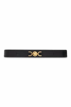 Versace Home BLACK Leather tray