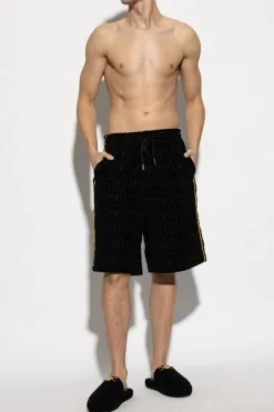 Versace Home BLACK Logo shorts