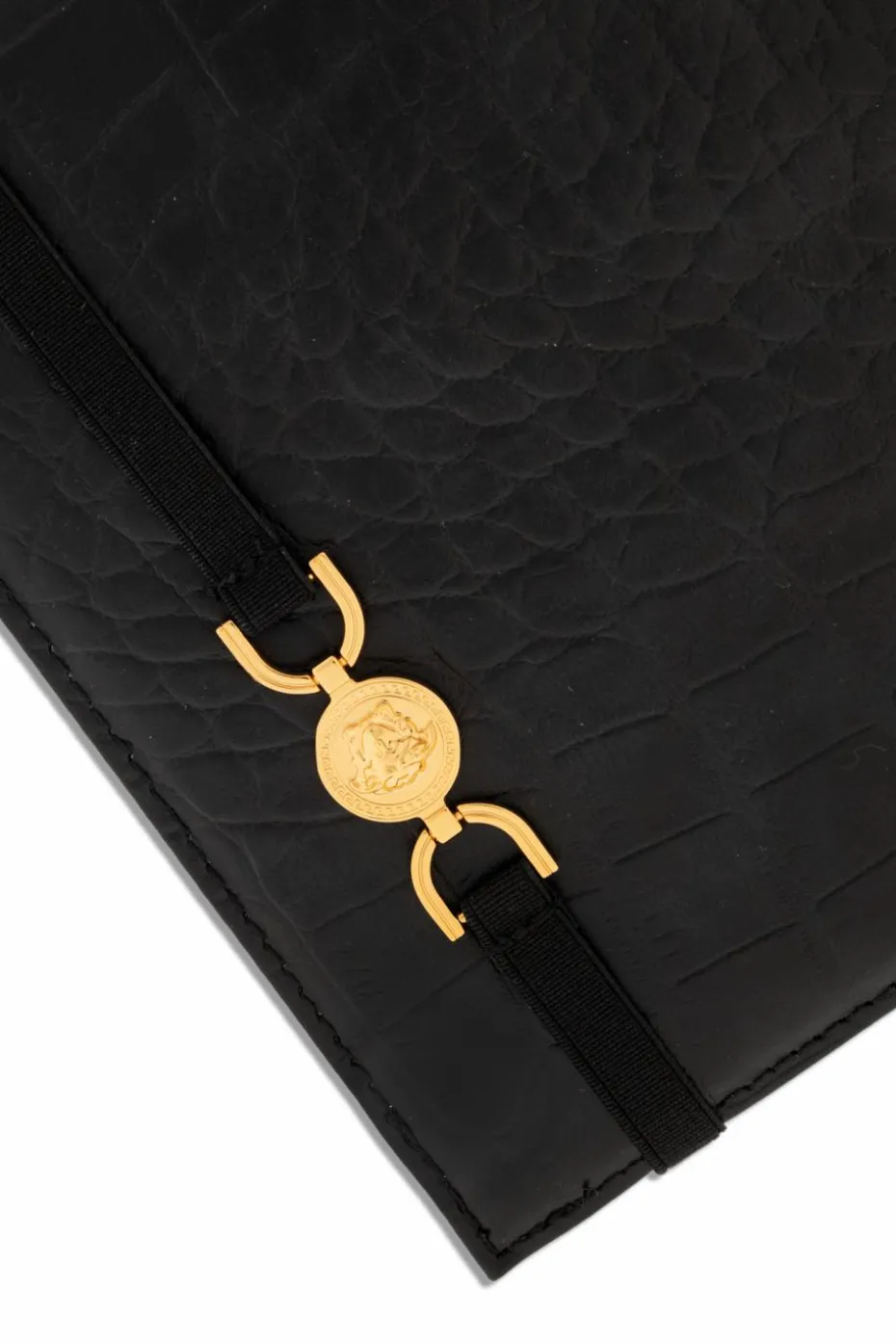 Versace Home BLACK Notebook with leather cover