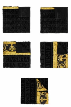 Versace Home BLACK Set of five towels