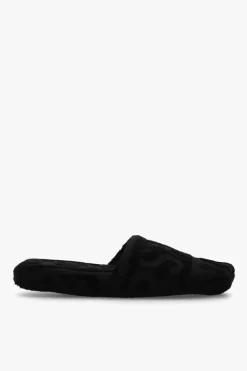 Versace Home BLACK Slides with logo