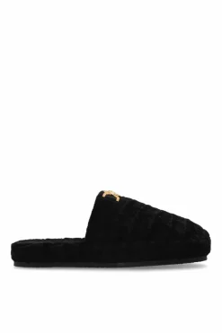 Versace Home BLACK Slippers with logo