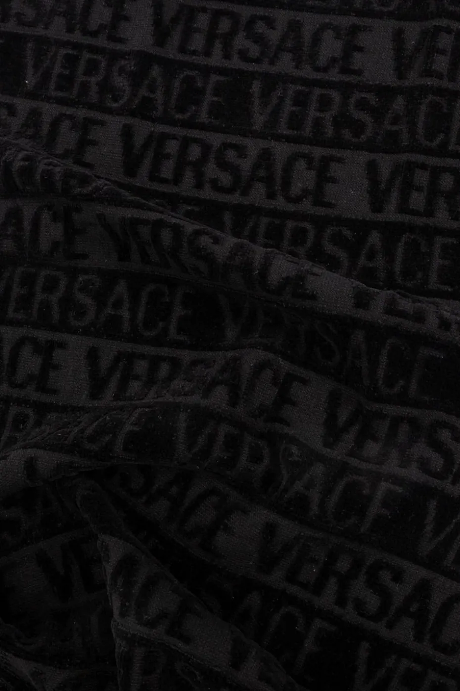 Versace Home BLACK Towel with logo