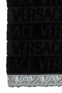 Versace Home BLACK Towel with logo