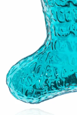 Versace Home BLUE Holiday ornament finished with shimmering glitter