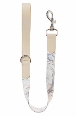 Versace Home cream Dog leash with Barocco print