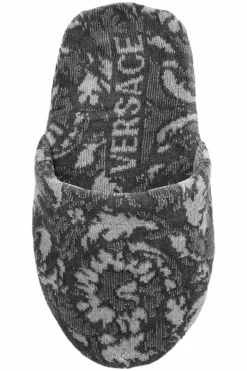 Versace Home GREY Cotton slippers