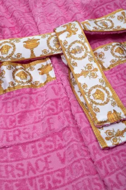 Versace Home Kids PINK Hooded bathrobe