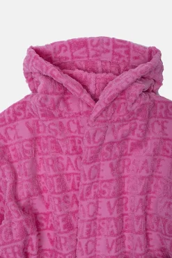Versace Home Kids PINK Hooded bathrobe