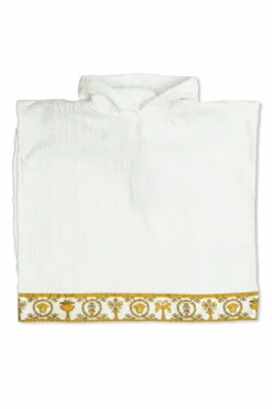 Versace Home Kids WHITE Poncho with logo