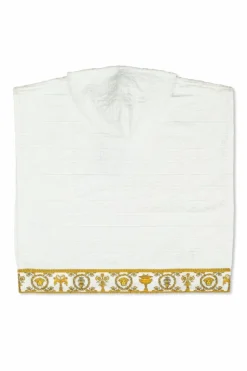 Versace Home Kids WHITE Poncho with logo